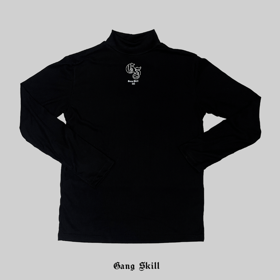 Monogram Turtle Neck Black